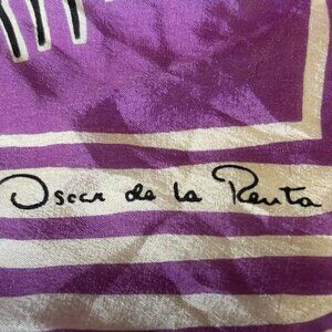 Vintage Oscar de la Renta silk scarf